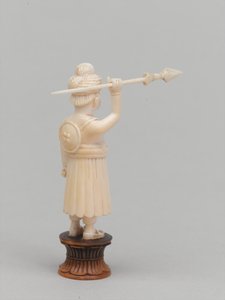 Svart bonde, sjakkbrikke, India, 1820 ca av Tessier
