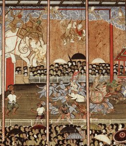 En Ramakien-forestilling (veggmaleri) av Thai School