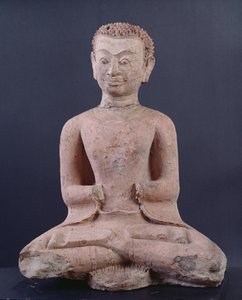 Disippel i tilbedelse (terrakotta) av Thai School