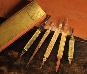 Lanna buddhistiske manuskripter (palmeblad og tre)