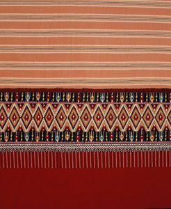 Lanna Tai Yuan-stoff med diamantformet Jok, Mae Chaem, Nord-Thailand (tekstil) av Thai School