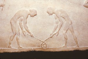 Greske spill fra en marmorrelikvie, c490 f.Kr av Themistocles
