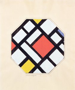 Studie for en komposisjon, 1923 av Theo van Doesburg