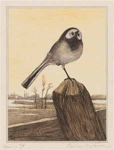 Løphale på stang av Theo van Hoytema (signed by artist)