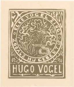 Ex libris av Hugo Vogel av Theo van Hoytema