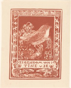 Ex libris av Tine van Hoytema av Theo van Hoytema