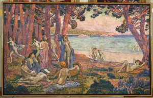 Badende ved havet, 1907-08 av Théo van Rysselberghe