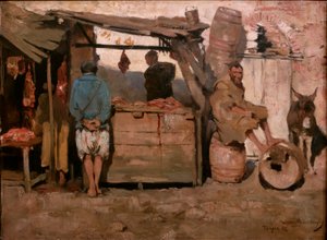 Slakteri i Tanger av Théo van Rysselberghe
