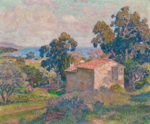 Landskap fra Provence av Théo van Rysselberghe