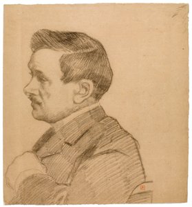 Portrett av Maurice Maeterlinck av Théo van Rysselberghe