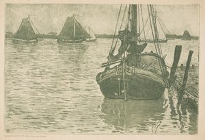 Skip i regnet av Théo van Rysselberghe