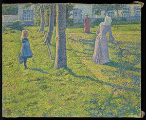 På Thuin eller The Tennis Party av Théo van Rysselberghe
