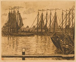 Volendam (Nederland), båter på reden av Théo van Rysselberghe