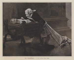 Pave Leo XIII (litho) av Theobald (after) Chartran