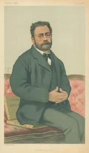 M Emile Zola, fransk realisme, 24. januar 1880, tegneserie Vanity Fair