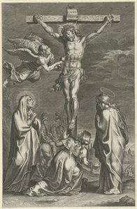 Kristus på korset Scener fra Det gamle og nye testamente (serietittel) Breviarium romanum (serietittel) av Theodoor Galle (possibly)