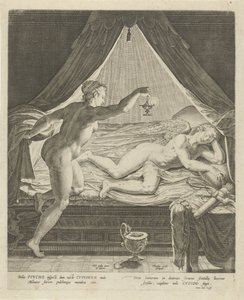 Amor og Psyche av Theodoor Galle