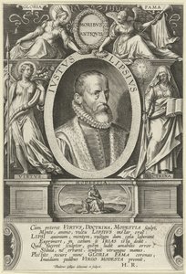 Portrett av Justus Lipsius Ivstvs Lipsivs (tittel på objekt) av Theodoor Galle