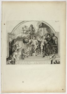 Philip IV Appointing Prince Ferdinand Governor of the Netherlands, plate 25 from Casperius Gevartius, Pompa Introitus Honori Serenissimi Principis Ferdinandi (Triumphal Entry of the Most Serene and Honorable Cardinal-Infante Ferdinand)   1273283   no       av Theodoor van Thulden