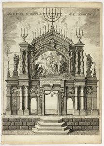 Scene til minne om Isabella Clara Eugenia, plate 24 fra Casperius Gevartius, Triumphal Entry of the Most Serene and Honorable Cardinal-Infante Ferdinand av Theodoor van Thulden