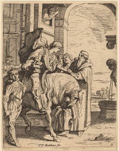 Den fortapte sønn tar farvel med sin far av Theodoor van Thulden after Sir Peter Paul Rubens