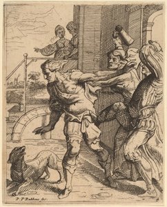 Den fortapte sønn drevet fra tavernaen av Theodoor van Thulden after Sir Peter Paul Rubens