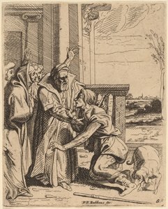 Den fortapte sønn mottatt av sin far av Theodoor van Thulden after Sir Peter Paul Rubens