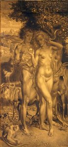 The Three Ages of Life- venstre panel av Theodor Baierl