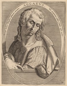 Aggaeus av Theodor Galle after Jan van der Straet
