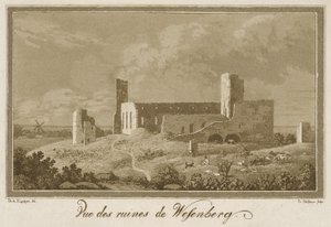 Utsikt over ruinene av Rakvere slott av Theodor Gehlhaar