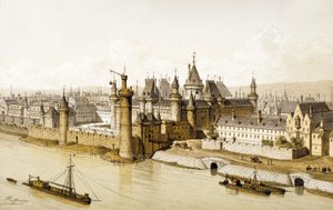 Louvre på 1500-tallet, ca. 1880 (illustrasjon)