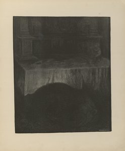Illustrasjon hentet fra boken Svartedauen av Kittelsen, Th. og utgitt av L.E. Tvedte (no, 1901) av Theodor Kittelsen