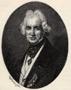 Portrett av billedhuggeren Christian Daniel Rauch 1777-1857. av Theodor Knesing