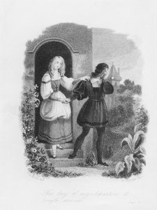 The Day of My Departure at Length Arrived, frontispice fra 'Frankenstein' av Mary Shelley (1797-1851) gravert av William Chevalier (1804-66)