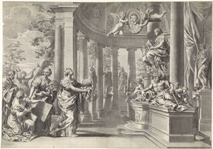 Allegorisk representasjon: visdommens tempel (Sapienta)