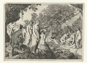 Diana oppdager Callisto .s graviditet Metamorphoses of Ovid (serietittel)