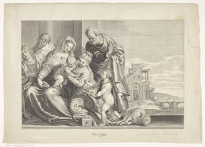 Mystisk ekteskap av Saint Catherine Caelaturae (serietittel) av Theodor Matham
