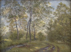En elv nær Meilgård Herregård, Jylland av Theodor Philipsen