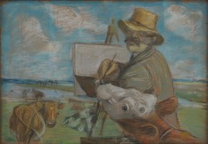 Selvportrett av Theodor Philipsen