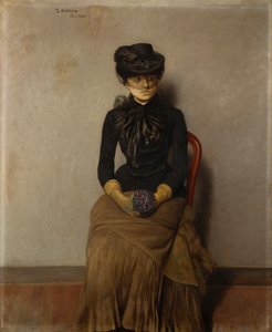 På venterommet, Paris av Theodor Kittelsen