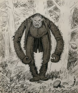 Naturen sov, da han ble skapt av Theodor Kittelsen