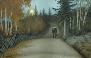 På vei hjem av Theodor Kittelsen