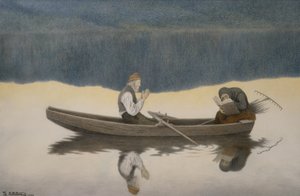 Over hav og elv av Theodor Kittelsen