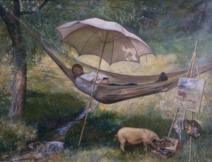 Selvportrett av Theodor Kittelsen