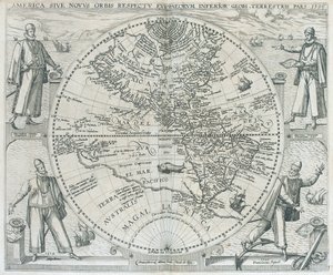 Et kart over Amerika, 1590-1601