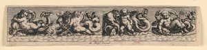 Dekorativt panel: Sjømonstre av Theodor de Bry