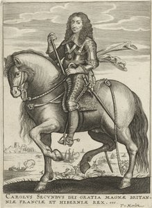 Portrett av Charles II, konge av England av Theodor van Merlen (II)