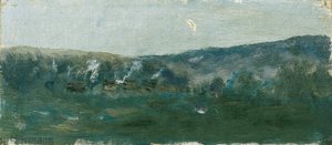 Kupert landskap med halvmåne av Theodor von Hormann