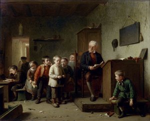 Klasserommet, 1872 av Theodore Bernard de Heuvel