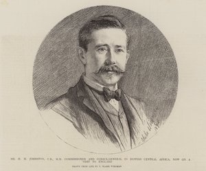 Mr H H Johnston, kommissær og generalkonsul i Britisk Sentral-Afrika, nå på besøk i England av Theodore Blake Wirgman